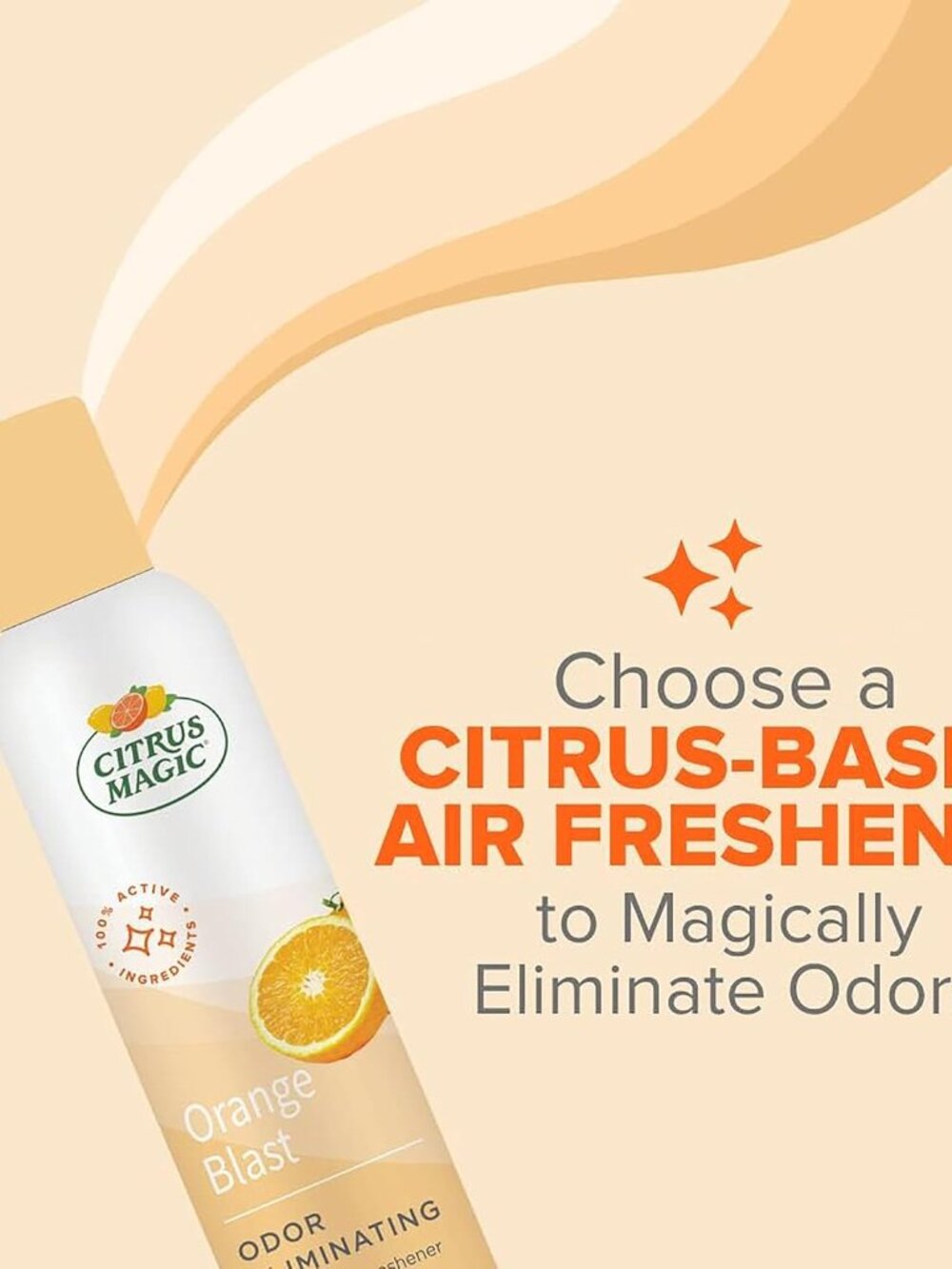 Odor Eliminator Air Freshener Spray for Home, Orange Blast, 3-Ounce, Pack of 3 - Picture 5 of 8